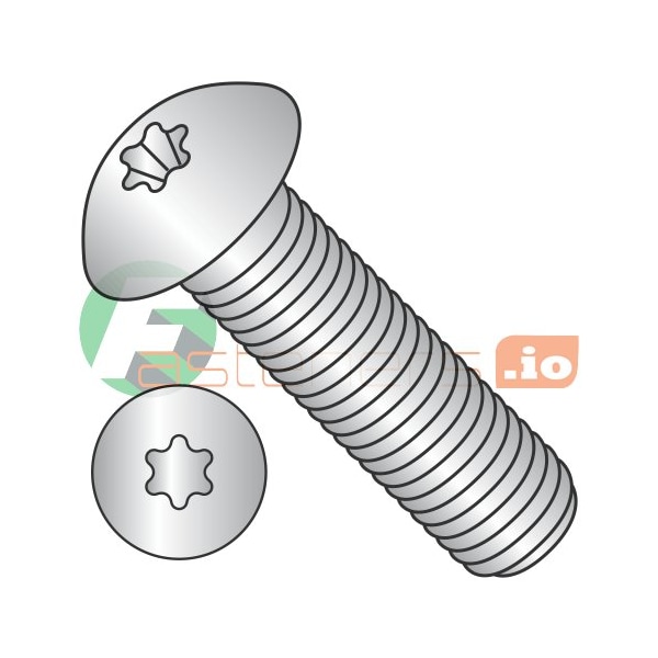 Newport Fasteners M5-0.80 x 6 mm Torx Button Machine Screw, Plain Steel, 6000 PK 851655 - main